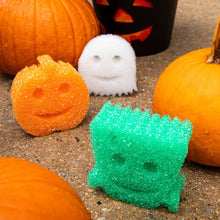 Load image into Gallery viewer, Scrub Daddy Halloween Shapes (3 pcs in a pack - 1 PUMPKIN, 1 GHOST, 1 FRANKENSTEIN)