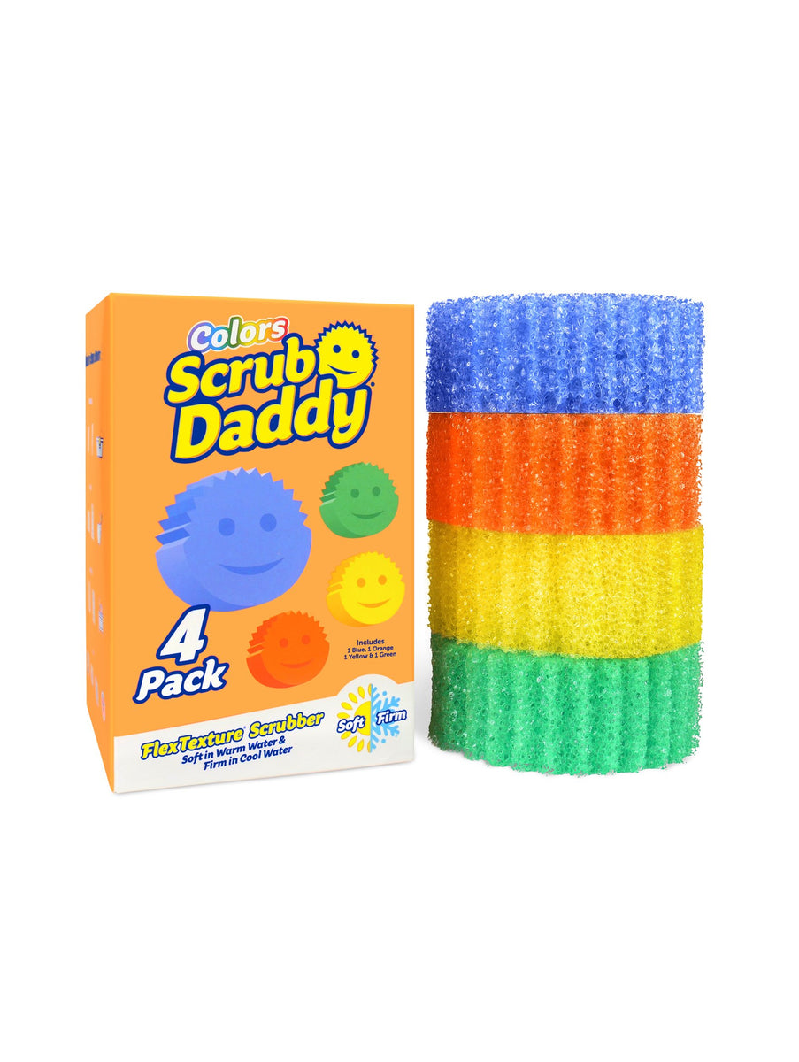 Scrub Daddy Colors Color Code Cleaning, FlexTexture, Soft in Warm Wa