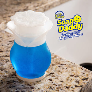 Soap Daddy - Scrub Daddy Soap Dispenser for Kitchen and Bathroom - Refillable Soap Dispenser