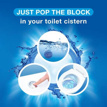 Load image into Gallery viewer, Bloo In Cistern Blocks Blue Original with Long Lasting Anti-Limescale Cleaning, Foaming &amp; Blue
