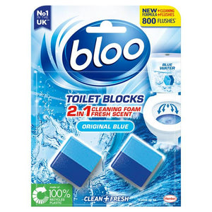 Bloo Original Blue Toilet Blocks 2x50g