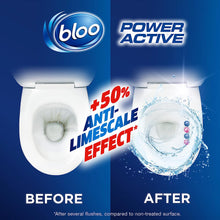 Load image into Gallery viewer, BLOO Power Active Clear Water Toilet Rim Block Flowers x2 - Clean toilet bowl with every flush
