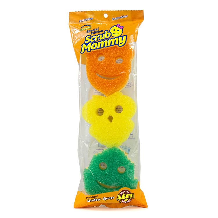 Scrub Mommy Fall Shapes (3 pcs in a pack - 1 ACORN, 1 TREE, 1 OWL)