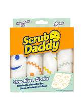 Load image into Gallery viewer, Scrub Daddy Streakless Cloths (4ct) - Reusable Paper Towel Cloth
