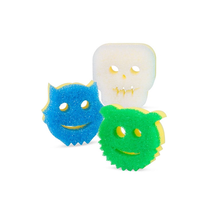 Scrub Mommy Halloween Shapes (3 pcs in a pack - 1 MONSTER, 1 SKELETON, 1 GREMLIN)