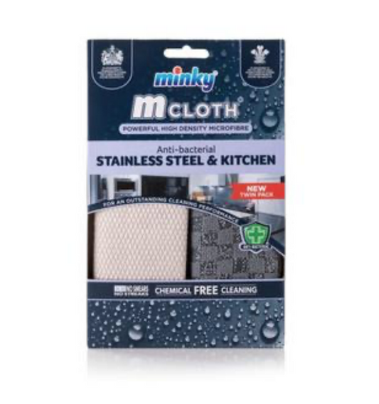M Cloth Anti-Bacterial Stainless Steel & Kitchen Cloth Set