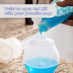 Soap Daddy - Scrub Daddy Soap Dispenser for Kitchen and Bathroom - Refillable Soap Dispenser