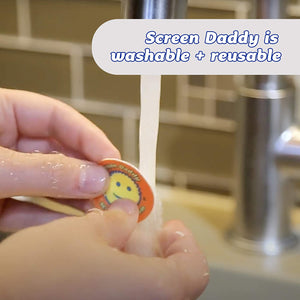 Screen Daddy 3ct - Multi-use Microfiber Cleaning Pads for Electronic Screens - Reusable and Washable