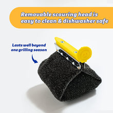 Load image into Gallery viewer, Scrub Daddy BBQ Daddy Grill Brush - Bristle Free Grill Brush with Stainless Steel Scraper
