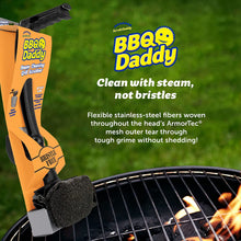 Load image into Gallery viewer, Scrub Daddy BBQ Daddy Grill Brush - Bristle Free Grill Brush with Stainless Steel Scraper
