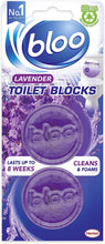 Load image into Gallery viewer, Bloo In Cistern Blocks Violet with Long Lasting Anti-Limescale Cleaning, Foaming &amp; Purple Water
