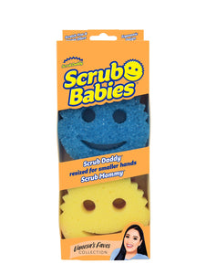 Scrub Daddy Sponge Set - Vanesa Amaro Scrub Babies - Sponges Designed for Smaller Hands