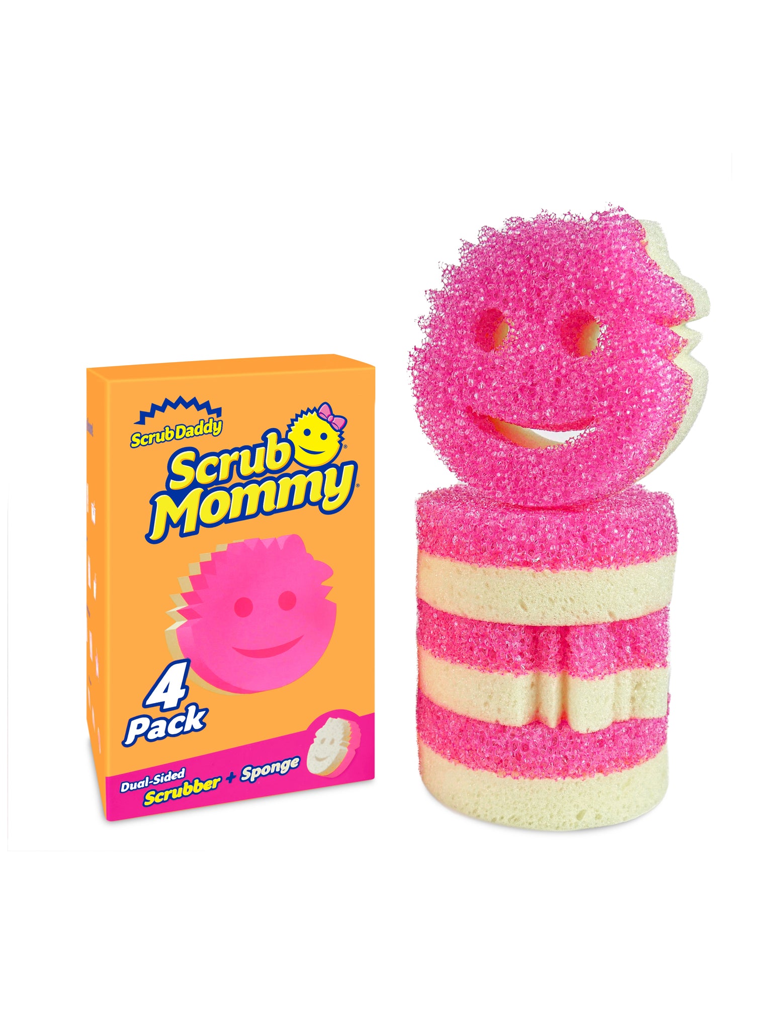 Scrub Daddy Mommy Dual-Sided Scrubber + Sponge