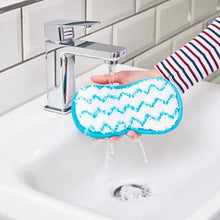 Load image into Gallery viewer, Minky M Cloth Anti-Bacterial Bathroom Pad - Non-Scratch Cleaning Pad - For Baths, Tiles, Sinks, Shower
