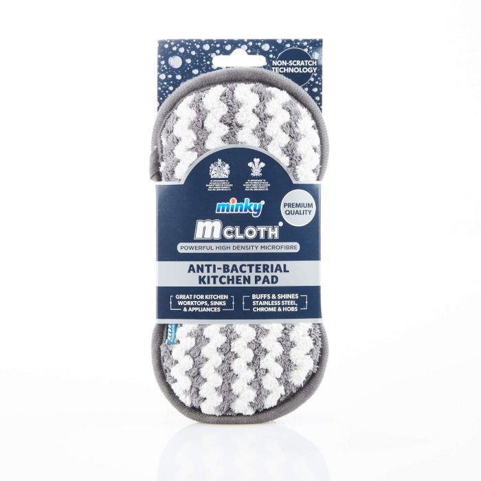 Minky M Cloth Anti-Bacterial Kitchen Pad - For Cleaning Kitchen Worktops, Sinks and Appliances